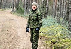 Pratybų vadovas mjr. Mindaugas Čekavičius vadovauja ir stebi visą pratybų eigą