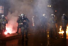 Iš pradžių protestas buvo taikus