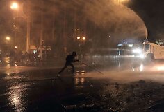 Iš pradžių protestas buvo taikus