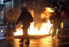 Iš pradžių protestas buvo taikus