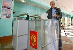 Rusai balsuoja rinkimuose