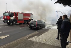 Aleksote degė automobilis