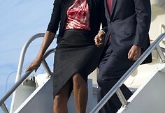 Barackas Obama su žmona Michelle