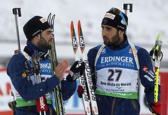 Broliai Simonas bei Martinas Fourcade'ai