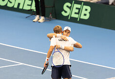 Edas Butvilas ir Vilius Gaubas prie&scaron; Patricką Agbo-Panzo ir Sodicką Noudogbesi