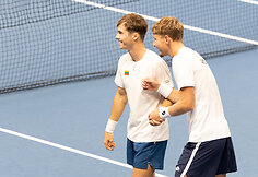 Edas Butvilas ir Vilius Gaubas prie&scaron; Patricką Agbo-Panzo ir Sodicką Noudogbesi