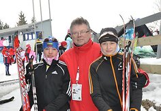 O.Kaznačenko (kairėje), A.Poviliūas ir O.Derendiajeva