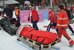 Į ligoninę vežamas Didžiosios Britanijos biatlonininkas