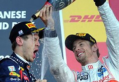 Sebastianas Vettelis ir Jensonas Buttonas