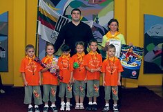 Mindaugas Mizgaitis darželinukų sporto &scaron;ventėje