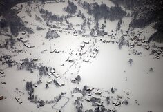 Izoliuotas kaimas Bosnijoje ir Hercegovinoje