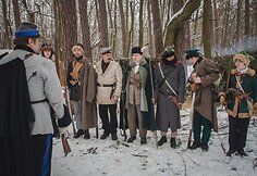 Paberžėje atkurti 1863-iųjų metų sukilimo ir partizaninių kovų epizodai