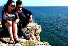 Edvardas Žičkus su pussesere Kristina