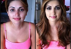 Natasha Malkova su ir be makiažo