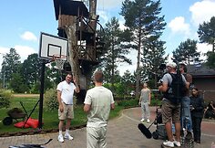 Arvydas Sabonis su sūnumis