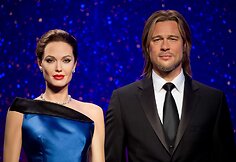 Va&scaron;kinės Brado Pitto ir Angelinos Jolie figūros