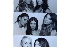 Kim Kardashian su draugėmis Larsa Pippen (vir&scaron;uje), Rachel Roy (viduryje kairėje), Brittny Gastineau (viduryje de&scaron;inėje) ir Simone Harouche (apačioje)