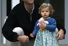 Ispanijos karalius Felipe VI su dukra Leonor 2007-aisiais