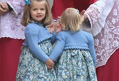 Ispanijos princesės Leonor ir Sofia 2009-aisiais