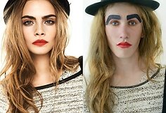 Liamas Martinas imituoja Carą Delevingne