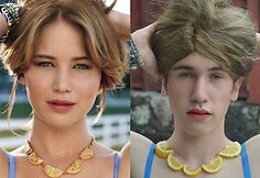 Liamas Martinas imituoja Jennifer Lawrence