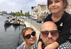 Remigijus Žiogas su &scaron;eima Portugalijoje