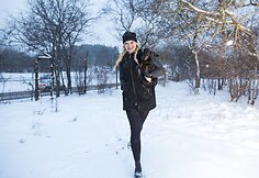 Skaiva Kraujalė su augintiniu