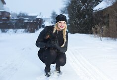 Skaiva Kraujalė su augintiniu