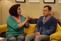 Larisa Kalpokaitė ir Julius Žalakevičius seriale „Apie mus ir Kazlauskus“