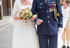 Belgijos princesė Alix de Ligne su tėvu