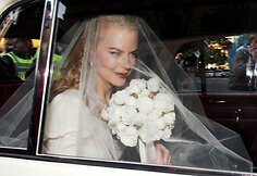 Nicole Kidman savo vestuvių su Keithu Urbanu dieną (2006 m.)
