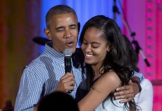 Barackas Obama su dukra Malia