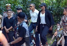 Barackas Obama ir Michelle Obama Balyje