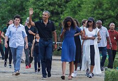 Barackas Obama su šeima Indonezijoje