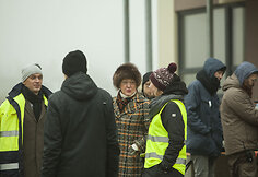 Kristina Kazlauskaitė filmo &bdquo;Auksinės minutės&ldquo; filmavime