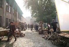 Filmo „Purpurinis rūkas“ filmavimas