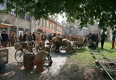 Filmo „Purpurinis rūkas“ filmavimas