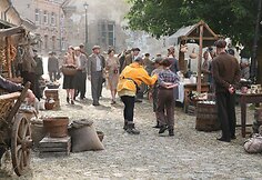 Filmo „Purpurinis rūkas“ filmavimas