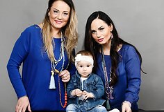 Sandra Kniazevičiūtė su mama Aukse ir dukra Lukrecija