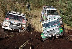 „4x4 gladiatoriai“ varžybų akimirka
