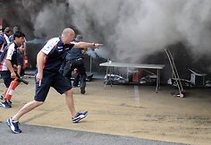 Degantis &bdquo;WIlliams&ldquo; komandos garažas
