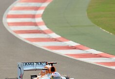 F-1 Indijos lenktynių kvalifikacijos akimirka