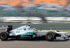 F-1 Indijos lenktynių kvalifikacijos akimirka