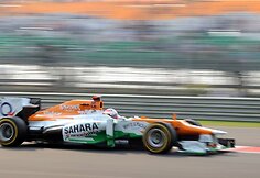 F-1 Indijos lenktynių kvalifikacijos akimirka