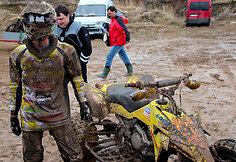 Motociklų &bdquo;Cross country&ldquo; varžybos Biržų raj., Paąžuolės žvyro karjere