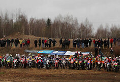 Motociklų &bdquo;Cross country&ldquo; varžybos Biržų raj., Paąžuolės žvyro karjere