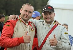 Dovilas Čiutelė (kaireje) ir šturmanas Aleksandras Dainys
