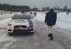 Sugedęs V.Švedo ir Ž.Sakalausko „Mitsubishi Lancer Evo X“