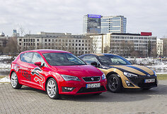 &bdquo;Toyota GT86&ldquo; ir &bdquo;SEAT Leon FR&ldquo;