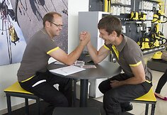Iš kairės: Aidas Bubinas ir Vaidotas Žala